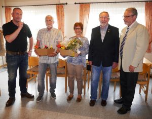 Geehrt für lange Mitgliedschaft : Werner Leib, Sabine Mono, Reinhard Sprung.